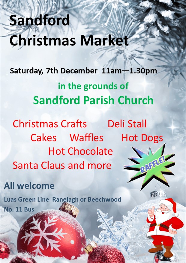 Sandford Christmas Market at Sandford Church on Saturday 7th December!