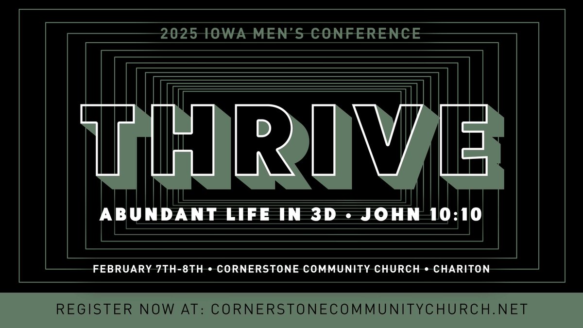 iowabaptists's tweet photo. Mark Your Calendar: 2025 Men’s Conferences 📷 – https://t.co/J3CJXH9u2H
Jan 24th-25th in Ankeny • Feb 7th-8th in Chariton
Two exciting Men’s Conferences are on the horizon. BCI churches are invited! Check out the BCI newsletter for info and other updates! https://t.co/SRwU3mhkbo