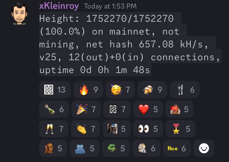 🔥 Fork successful! 🔥 

And we have the first audit on $XHV done:

explorer.havenprotocol.org/tx/3fac67c6133…