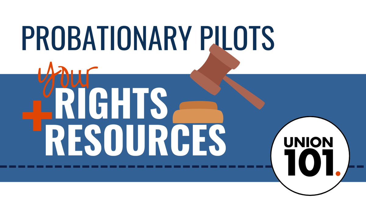 NJASAP's tweet image. YOUR RIGHTS // Probationary pilots are protected by the NetJets/NJASAP CBA in all but a few very limited circumstances. NJASAP, your advocate, will make sure your rights and career are protected from your first day on property until the last.   ⚖️

#UnionStrong #Aviation