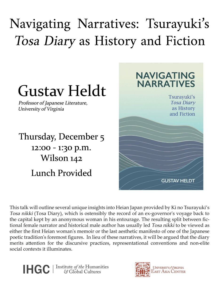 Alas, the time is upon us. It's our last talk of the semester 😥
BUT ! it'll be a good one! Join us to hear about Prof. Heldt's new book!!
