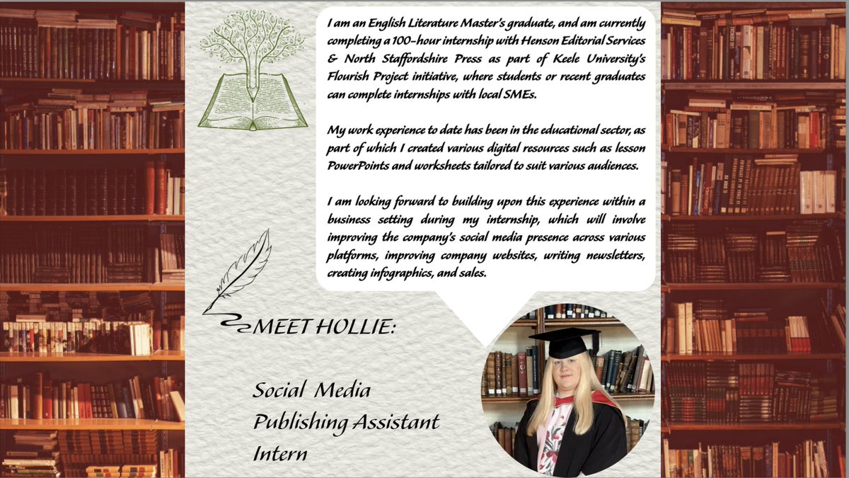 North Staffs Press (@hensoneditorial) on Twitter photo If you would also like to gain some experience in the publishing industry, contact us to find out more about the opportunities we offer:
📧Email: enquiries@hensoneditorial.com
📞Telephone: 07985425843 If you would also like to gain some experience in the publishing industry, contact us to find out more about the opportunities we offer:
📧Email: enquiries@hensoneditorial.com
📞Telephone: 07985425843