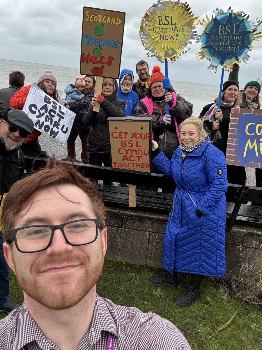 Penwythnos gwych yn Llandudno ar Gynhadledd Llafur Cymru. Great weekend in Llandudno for the Welsh Labour Conference.

We were able to speak to MSs, MPs and delegates about our priorities, and also highlight our support for a grassroots protest on the BSL Bill outside the venue.