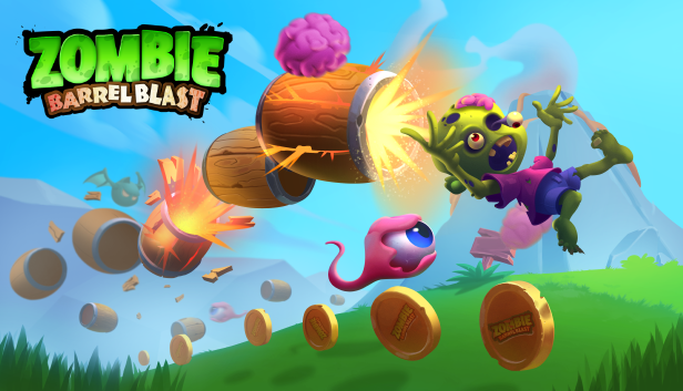 _WCGames's tweet photo. Zombie Barrel Blast Steam page is now live! https://t.co/5jeGpltO7C

Zombie Barrel Blast is an arcade-style 2D platformer, minus the platforms. Traverse across graveyards, jungles, volcanos and more – as you collect brains, dodge baddies and BLAST toward the finish line. https://t.co/TQwtVk6LmR