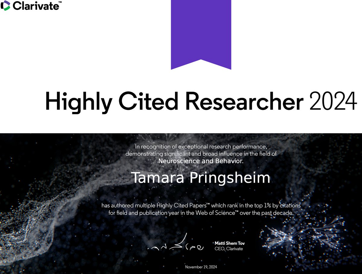 Tamara Pringsheim (@tmpringsheim) on Twitter photo Good news this morning. Feeling very grateful to my university, colleagues and students. #HighlyCited2024 <a href="/UCalgaryMed/">UCalgaryMedicine</a> Good news this morning. Feeling very grateful to my university, colleagues and students. #HighlyCited2024 <a href="/UCalgaryMed/">UCalgaryMedicine</a>