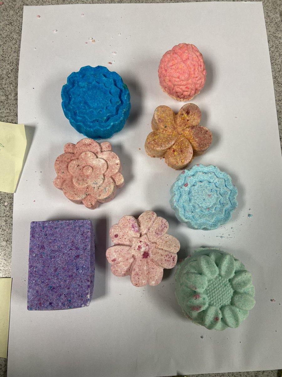 Our Year 7 Cosmetic Chemistry Club started off as a "fizzing" success as the pupils looked at the formulation of bath bombs and produced their own wonderful creations! We think these would make lovely Christmas gifts too! #cantbeatabathbomb #proudtobeblue