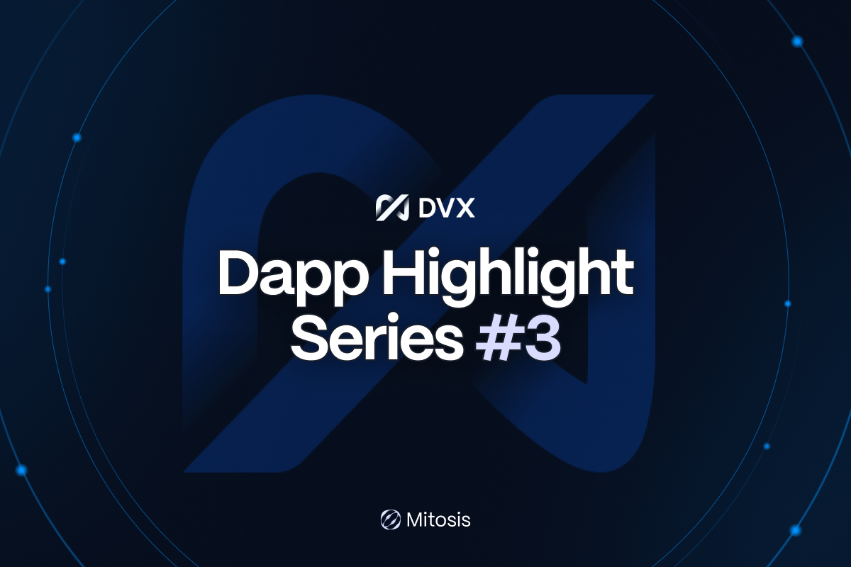 GM, DVX Crews!

We’re thrilled to announce our launch on <a href="/MitosisOrg/">Mitosis</a>,
a modular liquidity protocol for cross-chain liquidity.

🗓️Mark your calendar: Nov 20, 2024, 3 PM UTC.

Join us for the Dapp Highlight Series Episode #3:

🔗 x.com/i/spaces/1ZkKz…