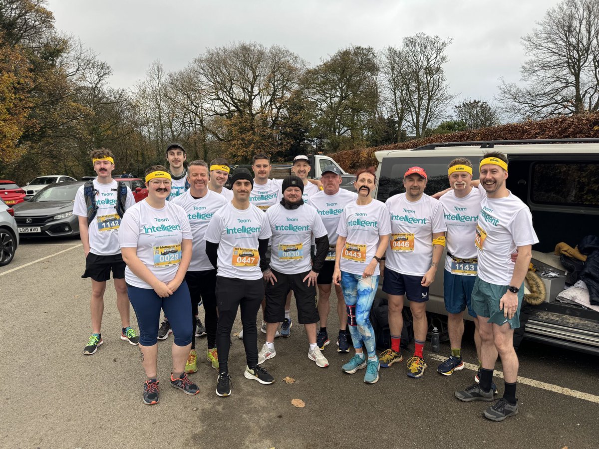 IntelligentDry's tweet image. 15 of us turned up for the #MoRun at Graves Park, Sheffield. 

With distances ranging from 5k, 10k and half marathon it was a perfect opportunity to involve the team, and a great cause to raise money for. 
#Movember