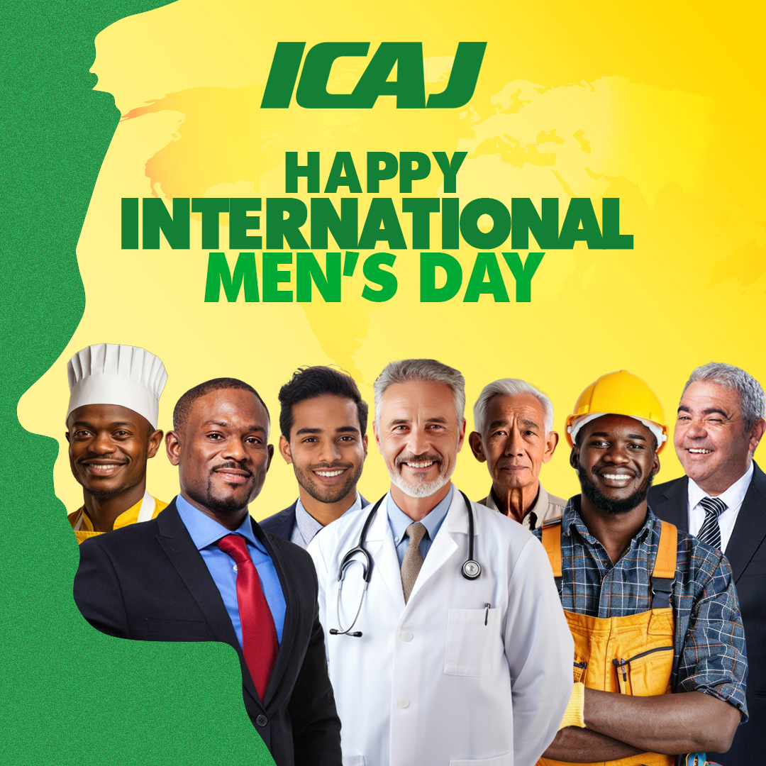 Happy International Men's Day!

Today, we join the global community in recognizing and celebrating the achievements, contributions, and leadership of men around the world. 

Wishing you all a wonderful International Men's Day!

#MensDay #InternationalMensDay #ICAJ