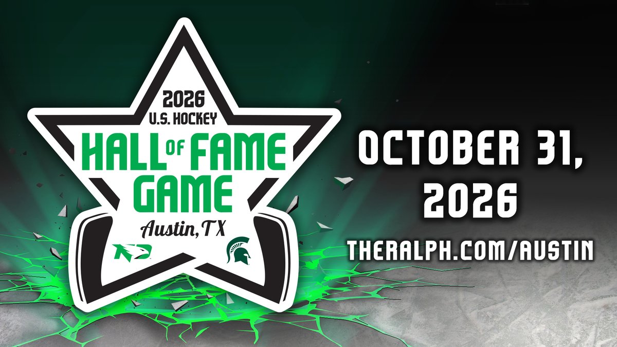 North Dakota Hockey (@undmhockey) on Twitter photo 🎵 If you're gonna play in Texas, you gotta have a stick in your hand 🎵
Excited to announce that we are heading to Austin, Texas to battle <a href="/MSU_Hockey/">Michigan State Hockey</a> in the 2026 U.S. Hockey Hall of Fame Game!
RELEASE: fightinghawks.com/news/2024/11/1…
#UNDproud | #LGH 🎵 If you're gonna play in Texas, you gotta have a stick in your hand 🎵
Excited to announce that we are heading to Austin, Texas to battle <a href="/MSU_Hockey/">Michigan State Hockey</a> in the 2026 U.S. Hockey Hall of Fame Game!
RELEASE: fightinghawks.com/news/2024/11/1…
#UNDproud | #LGH