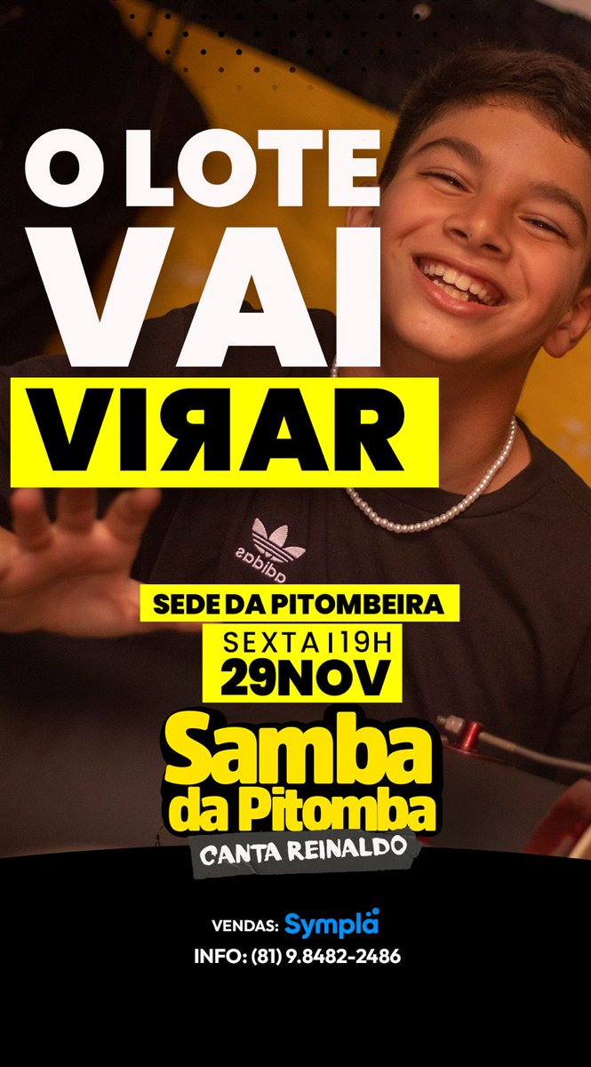 sambadapitomba's tweet image. Dia e hora pra extravasar de alegria maaaaasssssss se liga que o lote promo vira hj . 
sympla.com.br/event__2716802
#energiainigualavel
#aquiedapitomba