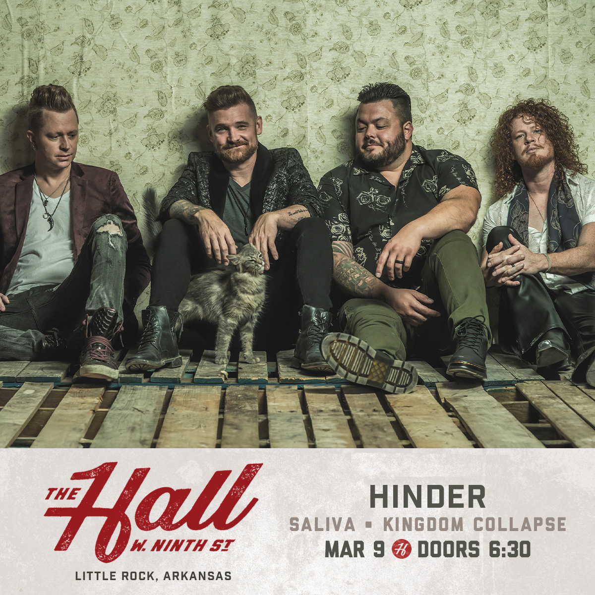 'What ya gonna do' when Hinder returns to our stage on March 9th with Saliva and Kingdom Collapse? We don't think you can 'live without it'! Tickets go on sale Friday at 10a, but you can get early access here ⇢ bit.ly/3Oodh3z
