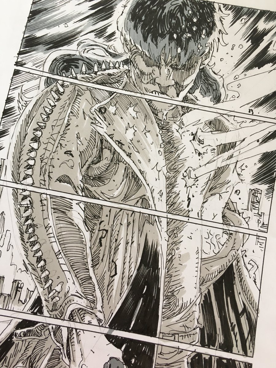 I so wanted Eric Draven to have a proper mullet.
#Storyboard from the 2015 attempt to reboot The Crow. #itcantrainallthetime #TheCrow #ericdraven #ink