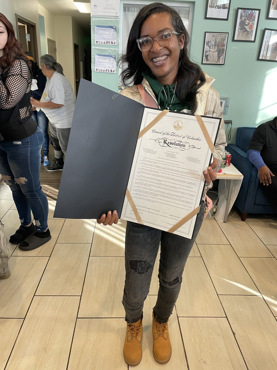 Yesterday, CM T. White &amp; the Highland Dwellings Resident Council honored Ronita Oxley for saving two gunshot victims near KIPP DC Legacy Campus on Sept 12, 2024. Her courage was recognized with a Resolution from the DC Council. These are the unsung heroes in our neighborhoods.