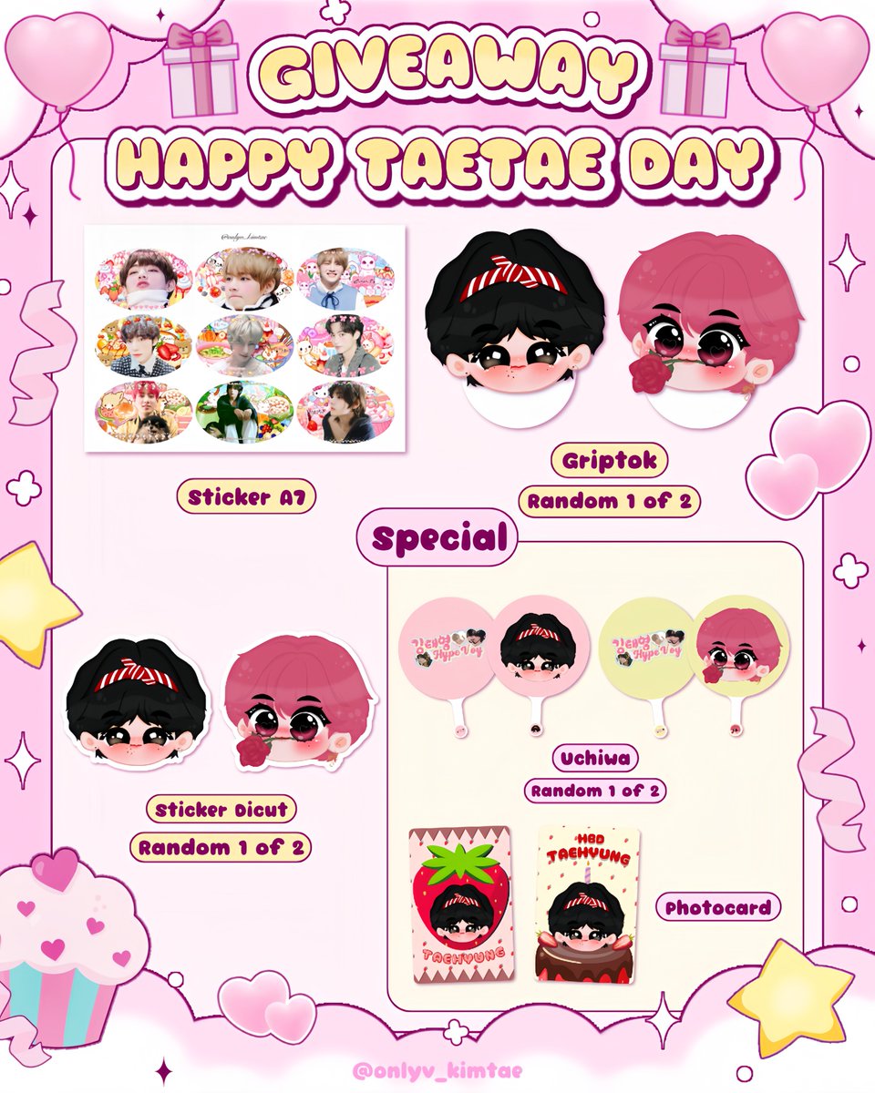 onlyv_kimtae's tweet photo. ♡PLS RT ♡ GIVEAWAY 

Happy Taetae Day 
 🧸10 set 🧸
💓Sticker a7
💓Griptok (Random)
💓Sticker dicut (Random)

🥀 SPECIAL 🥀
(Uchiwa+Photo card random)
ลงฟอร์ม 25/12/67 เวลา 20:30น.

#HAPPYVDAY
#HappyTaehyungDay
#HappyBirthdayTaehyung 
#ตลาดนัดบังทัน
#happyvday https://t.co/wslmAKJW8z