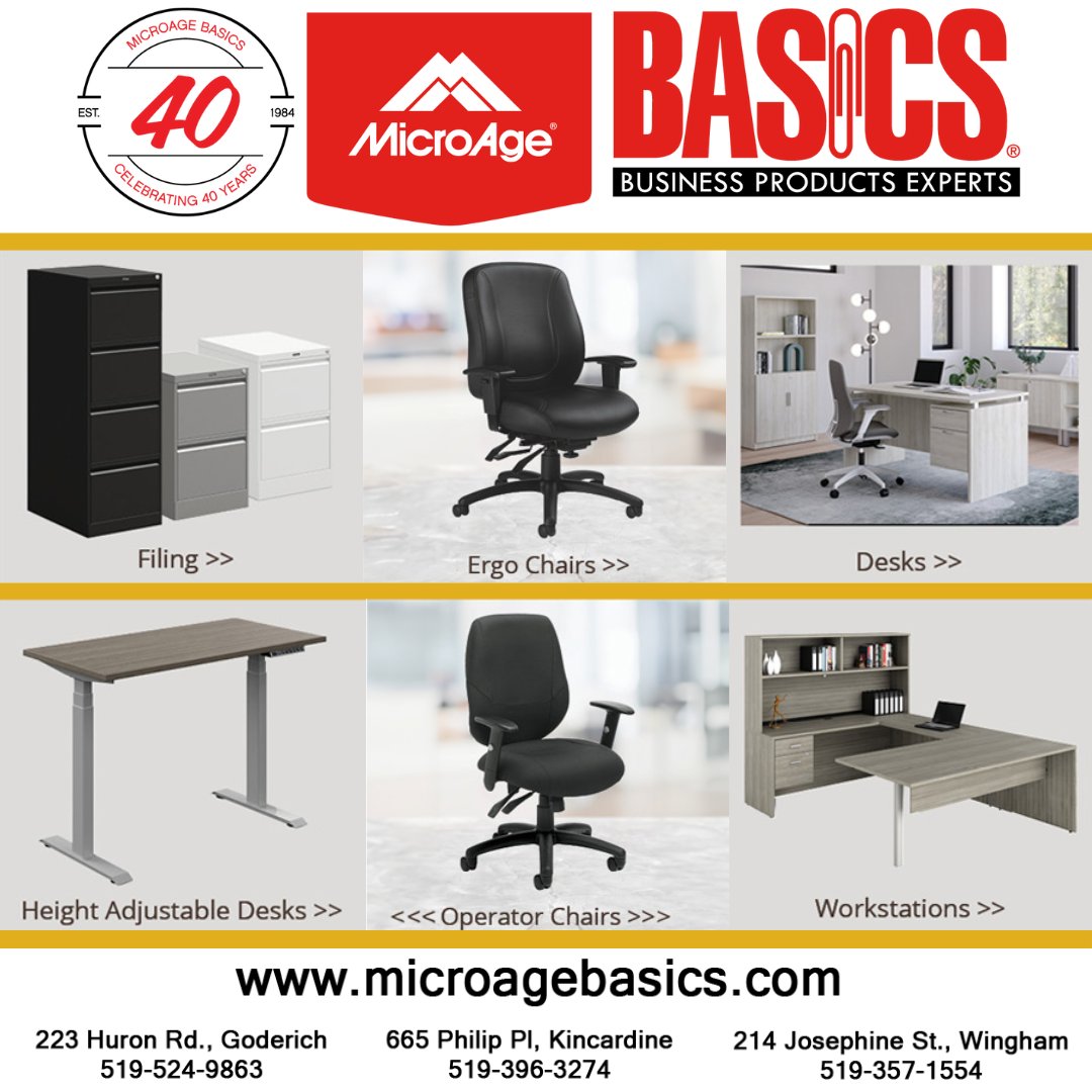 MicroageG's tweet image. Reimagine your workspace, think of comfort and ease of use.  We have the specialists to help you plan and design your office space.  #microagebasics #workspace
shorturl.at/TCbem