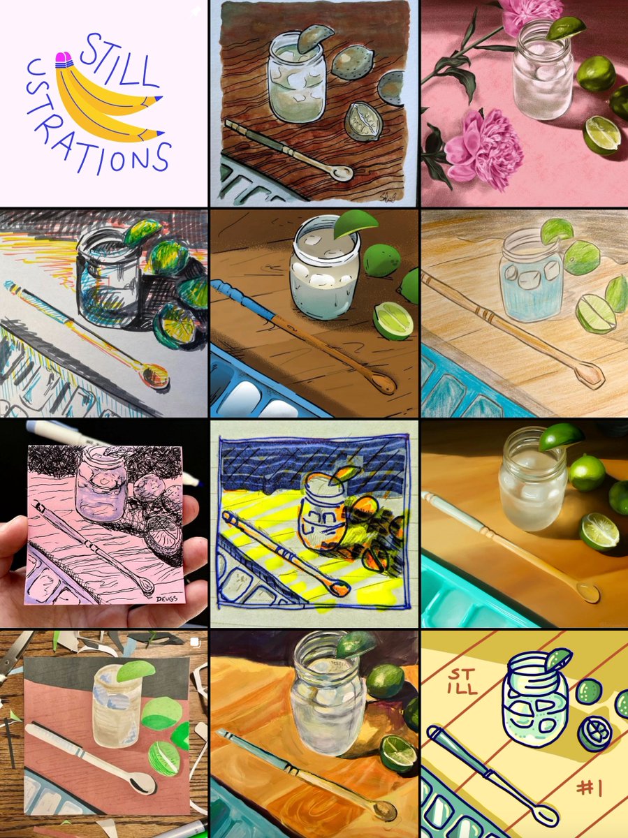 This little club is already bringing me a lot of joy ❤️

Here's some of the works from the first prompt we put up. Go follow if you want to doodle along with us!

instagram.com/stillustration…