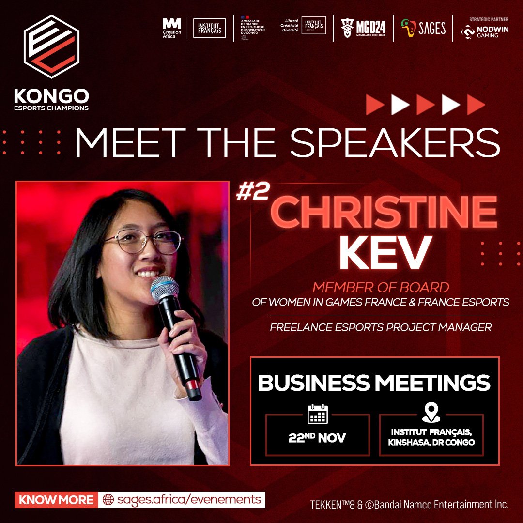 EsportsChampsAF's tweet photo. Meet the Speaker: Christine KEV! 🌟
A former pro gamer and key figure in French esports, Christine is now focused on empowering youth through esports education. As a board member of France Esports and Women in Games France, she’s shaping the future of the industry.

#KEC https://t.co/lwOtfTTLrY