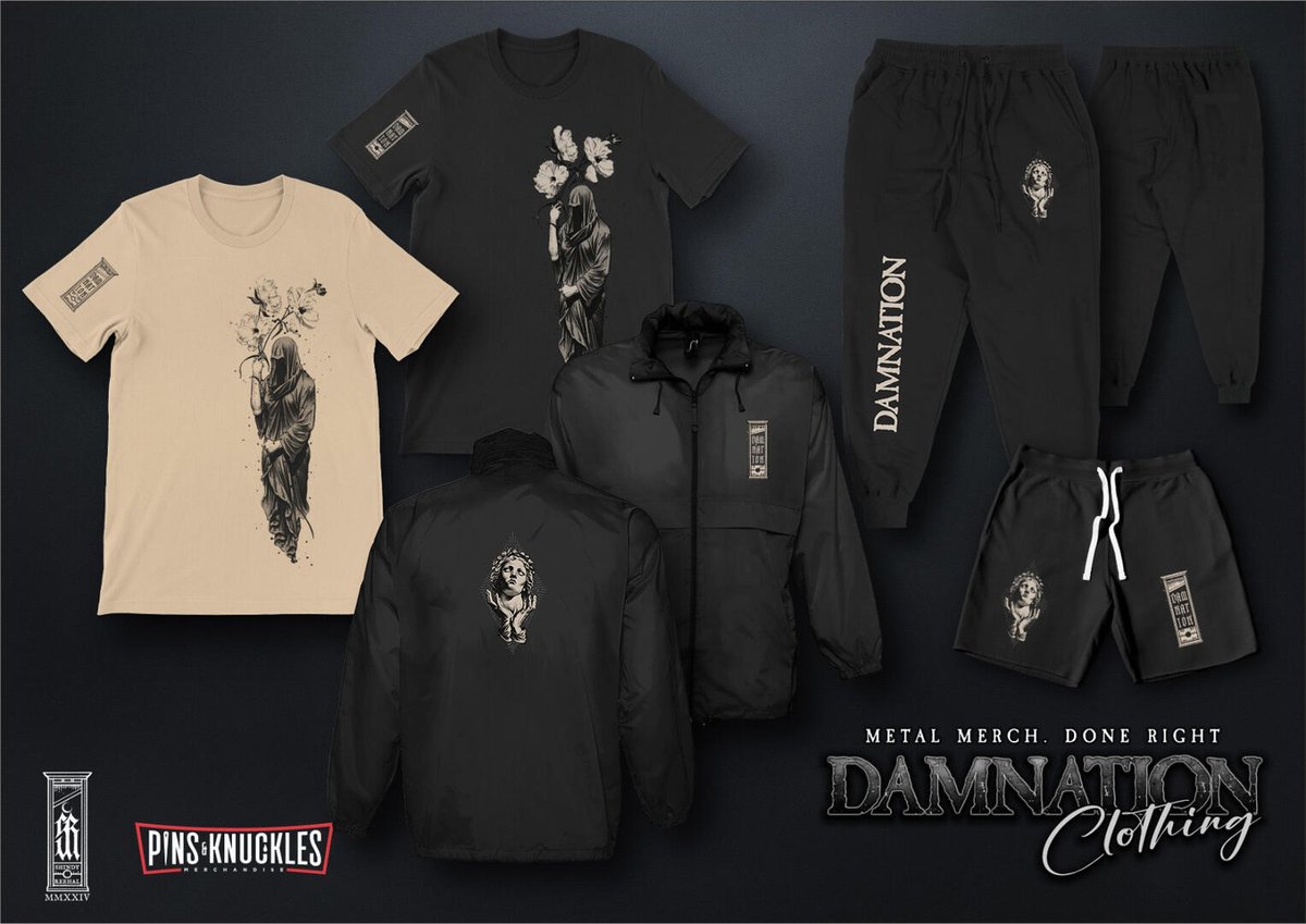 Damnation merch now available online:

The grey combo line-up, printed on a "grey washed" Earth Positive shirt is an absolute cracker.

And you'll only take the jogging bottoms off to wash. 

damnationfestival.co.uk/merch