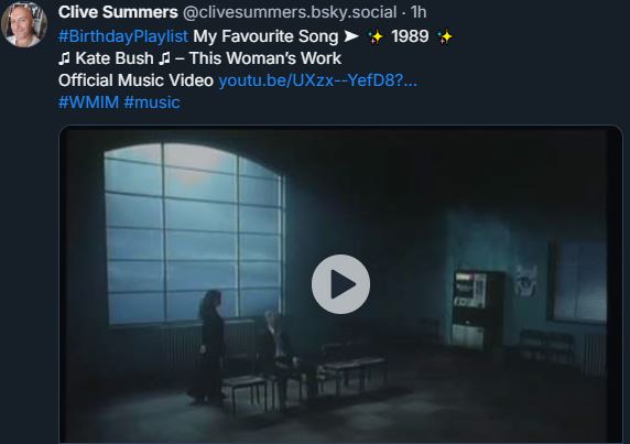 CliveSummers's tweet image. I’m on BlueSky posting my favourite song of every year, feat.
@QueenWillRock @foyvance @googoodolls @remhq @U2 @UltravoxUK @ROYORBISON @PaulMcCartney @DamienRice @sarahaeroplane @brydeofficial @DeadKennedys @simplemindscom @JeffLynnesELO @vanmorrison @tearsforfears @RollingStones