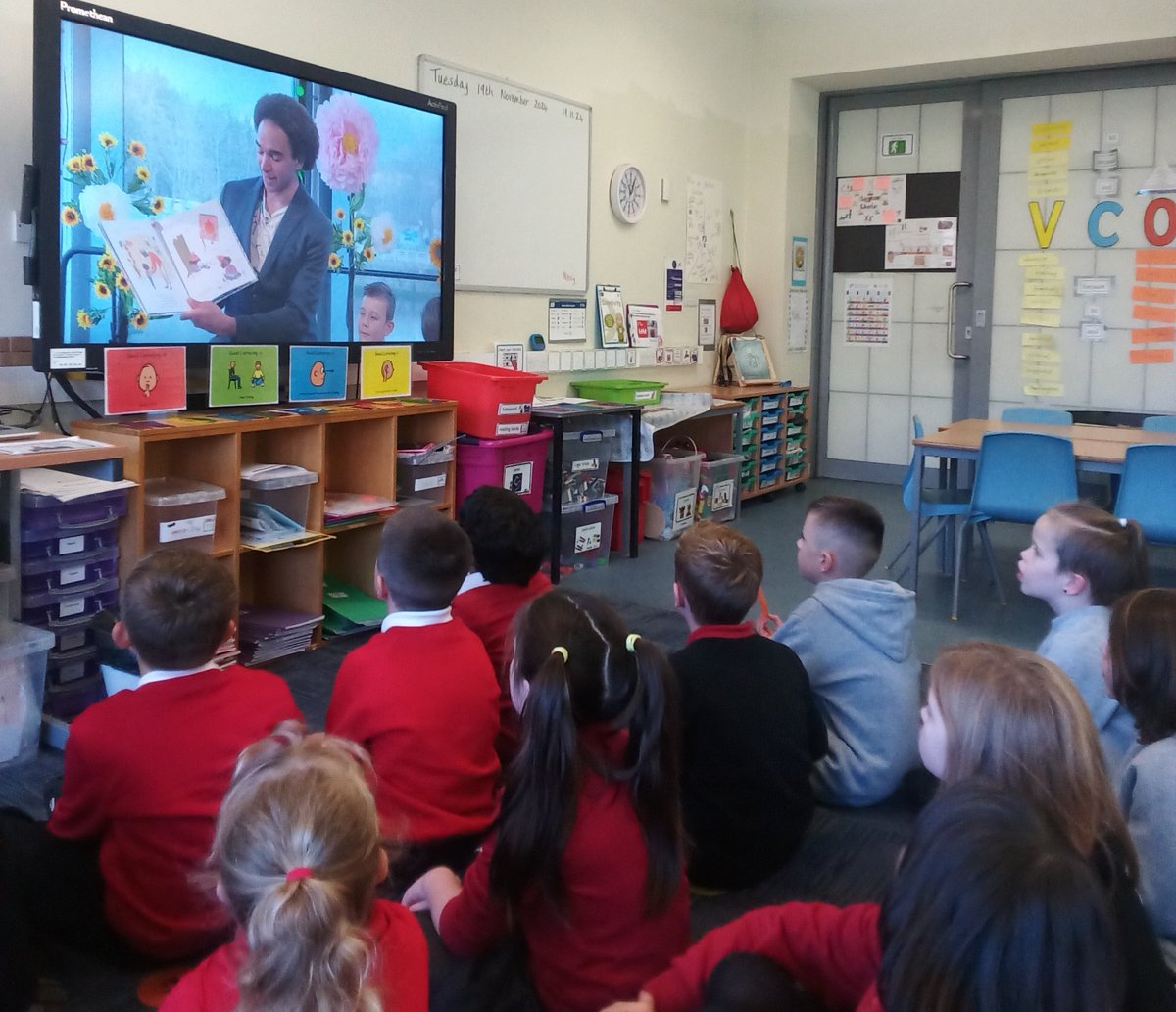 pinkieprimary's tweet image. P3B listened to Joseph Coelho reading &apos;If all the world were....&apos; this morning. We then became poets and are very proud of our writing today. #BookWeekScot