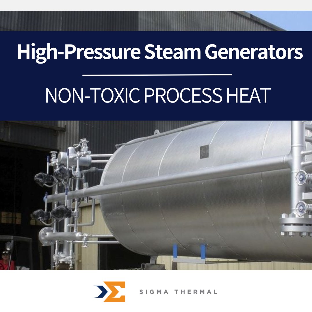 SigmaThermal's tweet photo. High-pressure steam generators produce steam at pressures exceeding 150 psi, crucial for applications demanding high thermal energy and efficiency. 🌡️💨

By maintaining precise pressure and temperature controls, these generators enhance process reliability and efficiency.  🌟 https://t.co/wFhJudt8ol