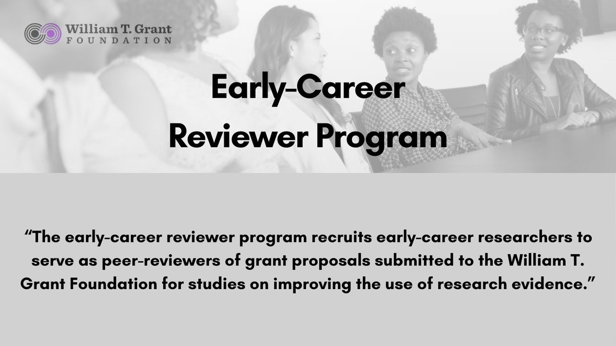 TheFCRR's tweet image. 🎉 Exciting News! 🎉 We&apos;re thrilled to announce that @DocStephBrown has been accepted into the prestigious @wtgrantfdn Early-Career Reviewer Program! wtgrantfoundation.org