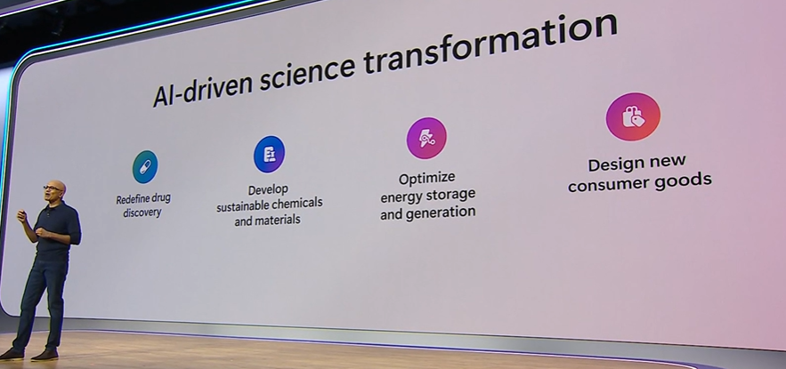 #AI in healthcare and general R&amp;D will be huge game changer. #MSIgnite