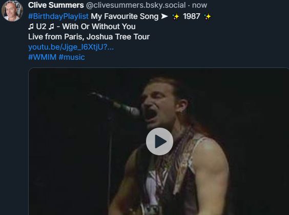 CliveSummers's tweet image. I’m on BlueSky posting my favourite song of every year, feat.
@QueenWillRock @foyvance @googoodolls @remhq @U2 @UltravoxUK @ROYORBISON @PaulMcCartney @DamienRice @sarahaeroplane @brydeofficial @DeadKennedys @simplemindscom @JeffLynnesELO @vanmorrison @tearsforfears @RollingStones