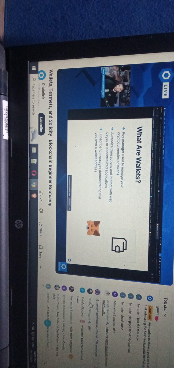 trustonailende's tweet image. Day 2 of Blockchain Beginner Bootcamp #LearnWithChainlink.