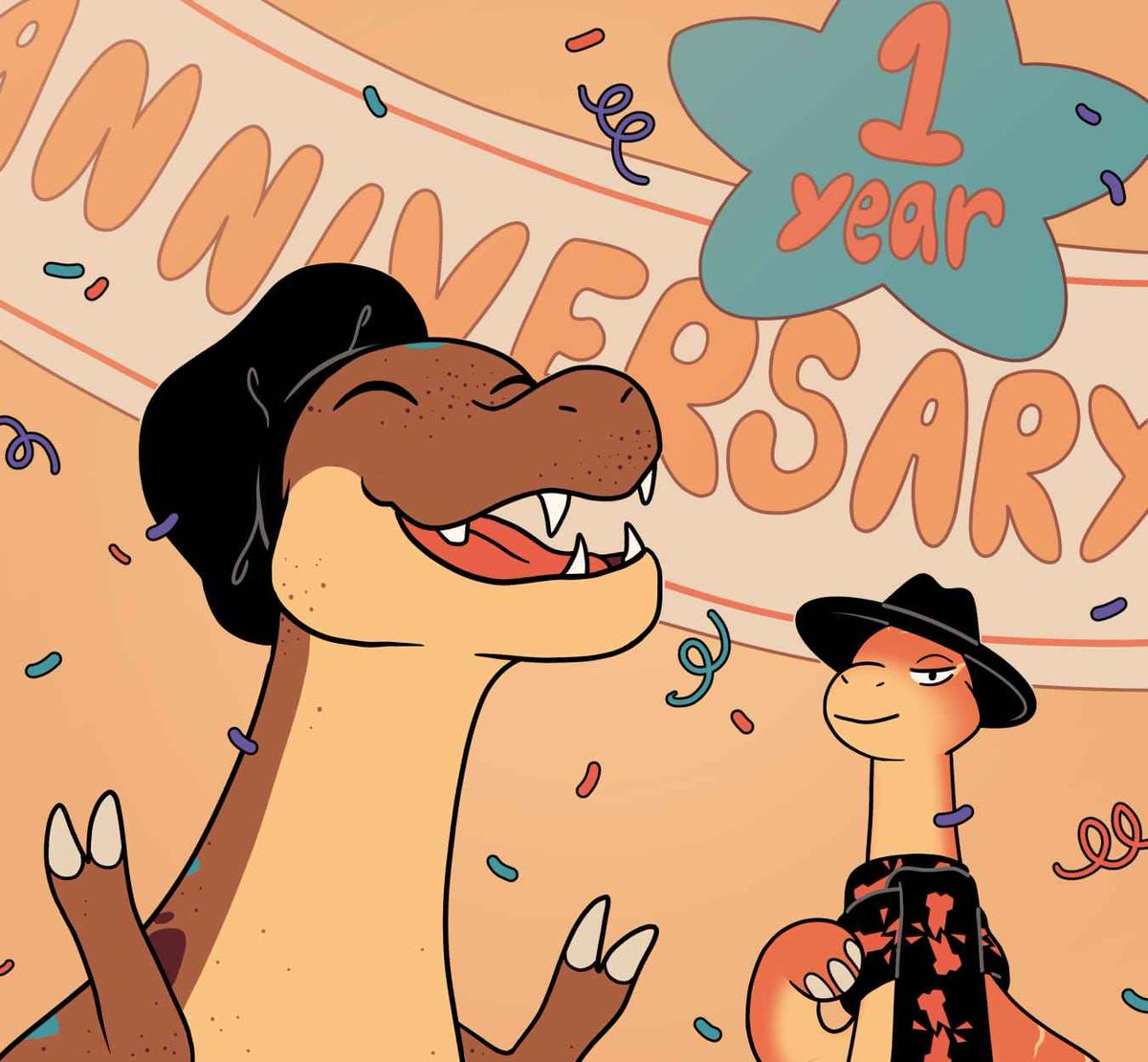 Happy Birthday to me!!!
It's already been a year since the release on PC, wow...

We as a team want to thans everyone that has taken part of Manitas Kitchen since the conception of the proyect till today. THANK YOU💛🦖