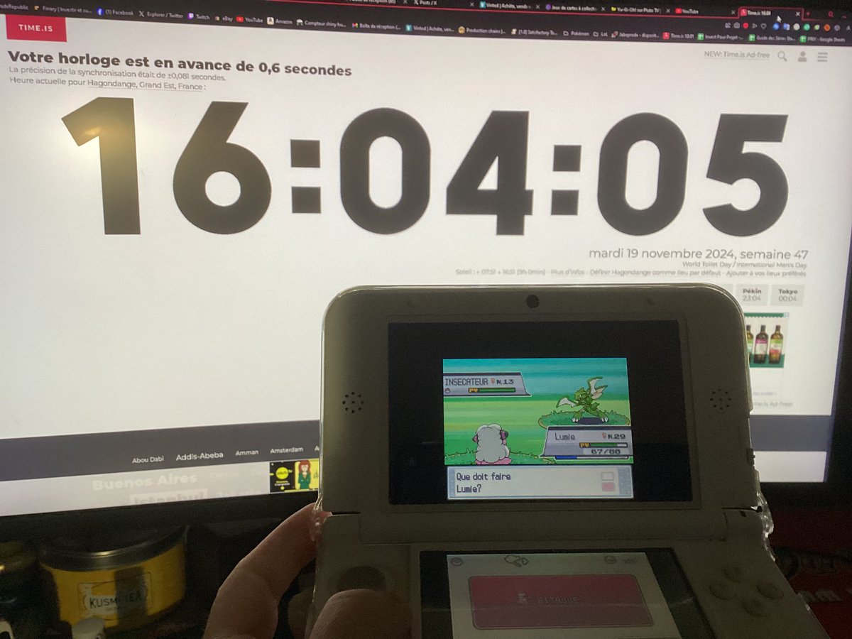 gogz_z's tweet photo. Insécateur shiny au concours de capture d’insecte HGSS ! Plus de 2 ans de recherche et 8 phase, 7 140 rencontres dans cette 8ème phase pour trouver cette merveille, je suis trop content 😍😍 https://t.co/H2enorVB4v