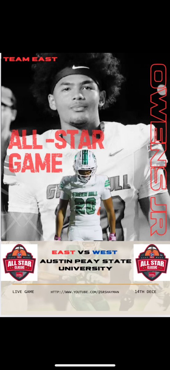 Blessed to be selected for the East VS West game!!!
