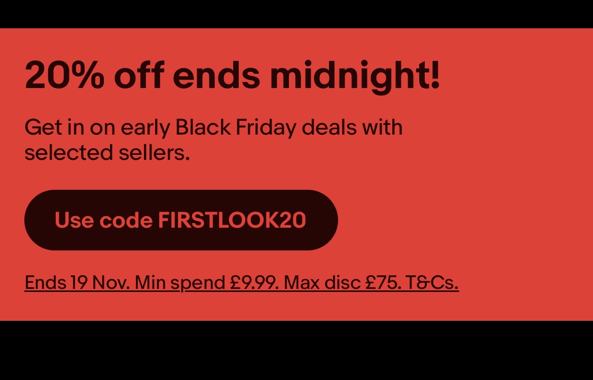 bethanymayhall's tweet photo. @eBay_UK just tried to buy a refurbished phone under your FIRSTLOOK20 offer, but was told by customer services the code doesn't cover phones even though it links through to a whole section of phones, with a picture of a phone on it - false advertising?
https://t.co/yBZW3tBVMg https://t.co/usW4iQBKrM