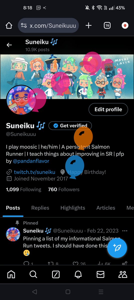 Suneiku πΆ (@suneikuuu) on Twitter photo It's my birthday today π The balloons move so quickly now... It's my birthday today π The balloons move so quickly now...