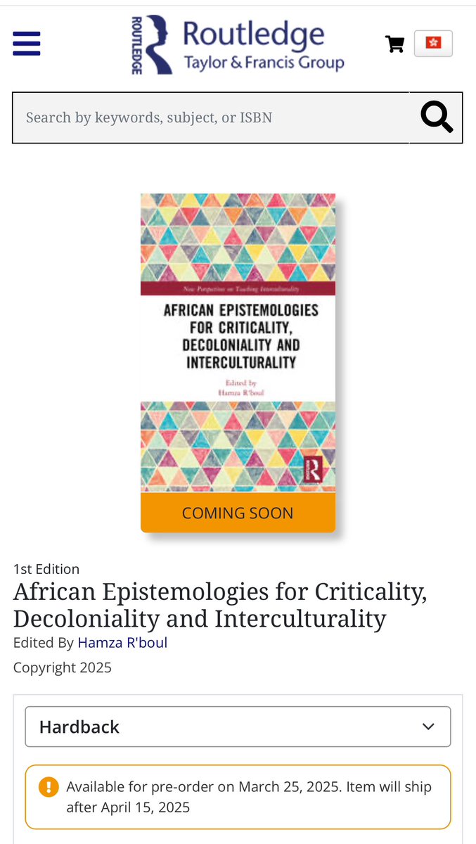 This book will be published in April 2025.

routledge.com/African-Episte…
