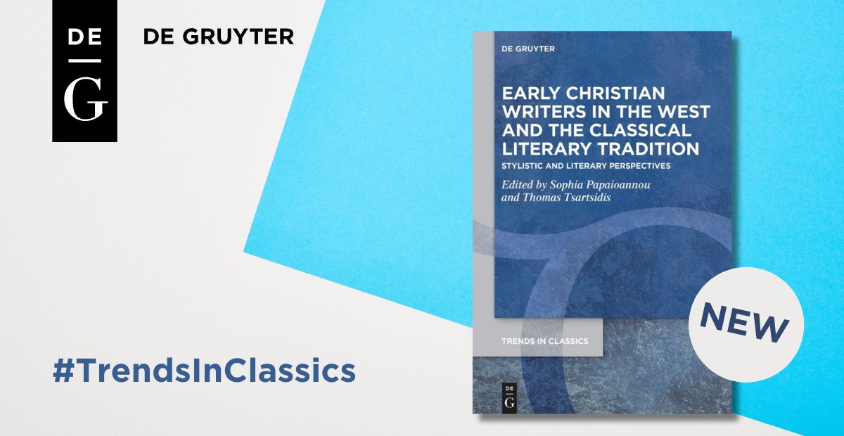 Early Christian prose writers from the West have long been studied primarily from a theological and historical perspective. This new volume, edited by Sophia Papaioannou &amp; Thomas Tsartsidis, examines their texts from a stylistic and literary perspective.
👉degruyter.com/document/isbn/…