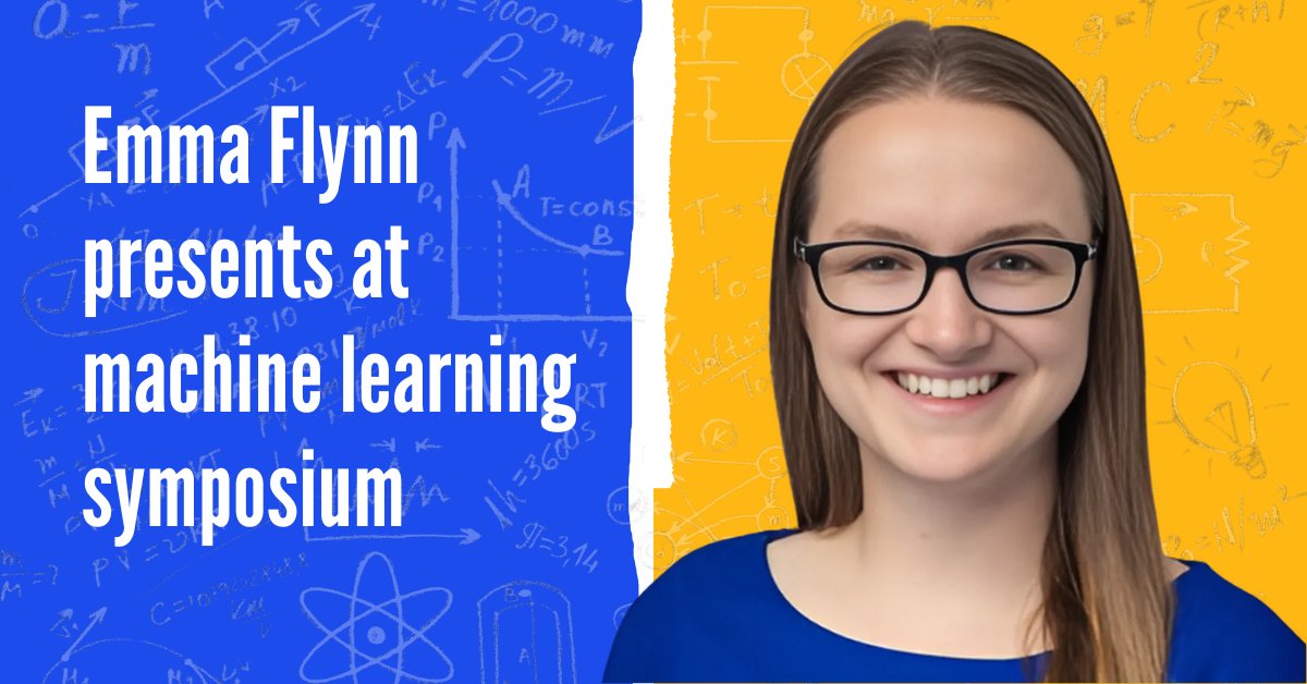 PhD candidate Emma Flynn delivered a lightning talk at the #MachineLearning in Drug Discovery Symposium on pharmacophore generation with diffusion models. Read more about Flynn and her inspiring work in drug discovery: 
tinyurl.com/EmmaFlynn