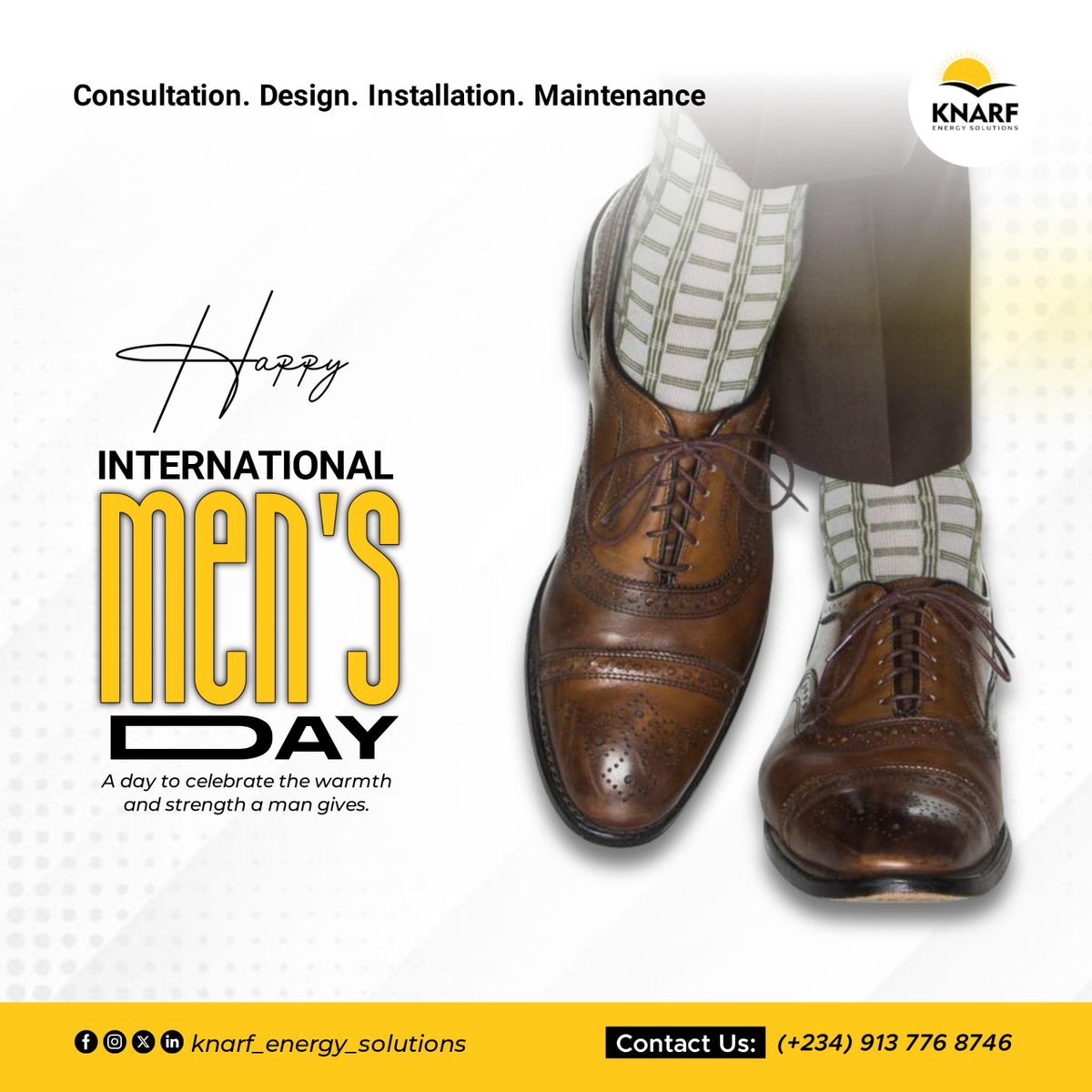 Knarfenergy's tweet photo. Today and every day, we appreciate the positive impact men have on our lives. Thank you for being amazing role models! 

Happy International Men's Day 🙌🙌

#happyinternationalmensday #mensday #internationalmensday #knarfenergysolutions https://t.co/X7A8Q0SilF