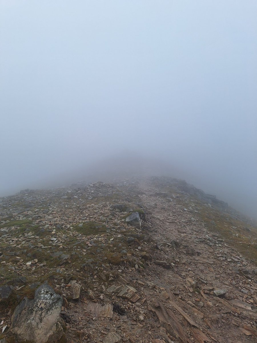 ciaramc1986's tweet photo. Finally got to tick off Errigal, Co.Donegal. The views slightly different from the bottom than at the top 🤡🤡☁️☁️ https://t.co/aBLXMz4brS