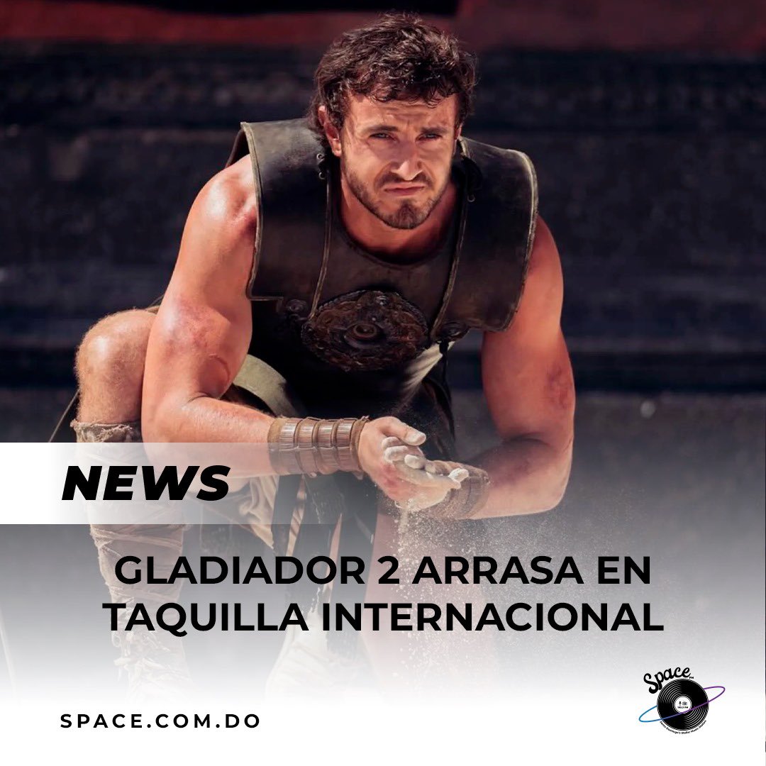 Con un debut impresionante, Gladiador 2 recauda 87 millones de dólares en su primer fin de semana fuera de EE. UU. ¡Una nueva era épica ha comenzado!

#spacenews #space1033fm #Gladiador2 #TaquillaÉpica
