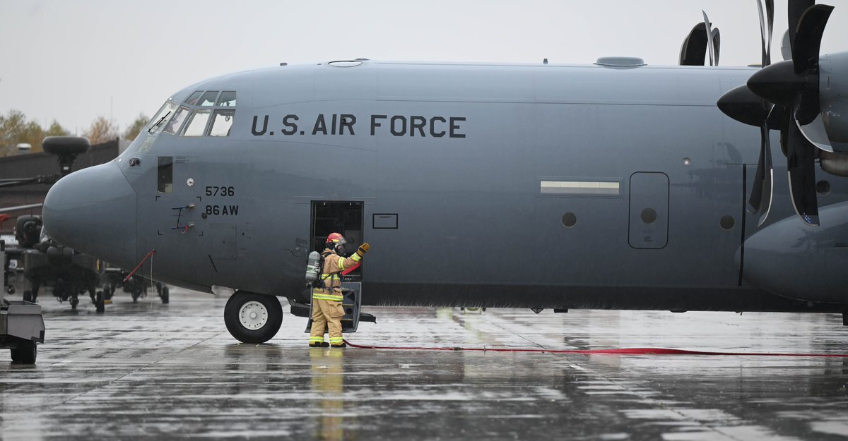 RamsteinAirBase's tweet image. 🚨OV 24-3 | Bring it on!
RAB kicked off a week long readiness exercise to test preparedness during a variety of emergency response scenarios. With coordinated efforts across multiple units, together we stay responsive in the face of any challenge. #ReadyAF