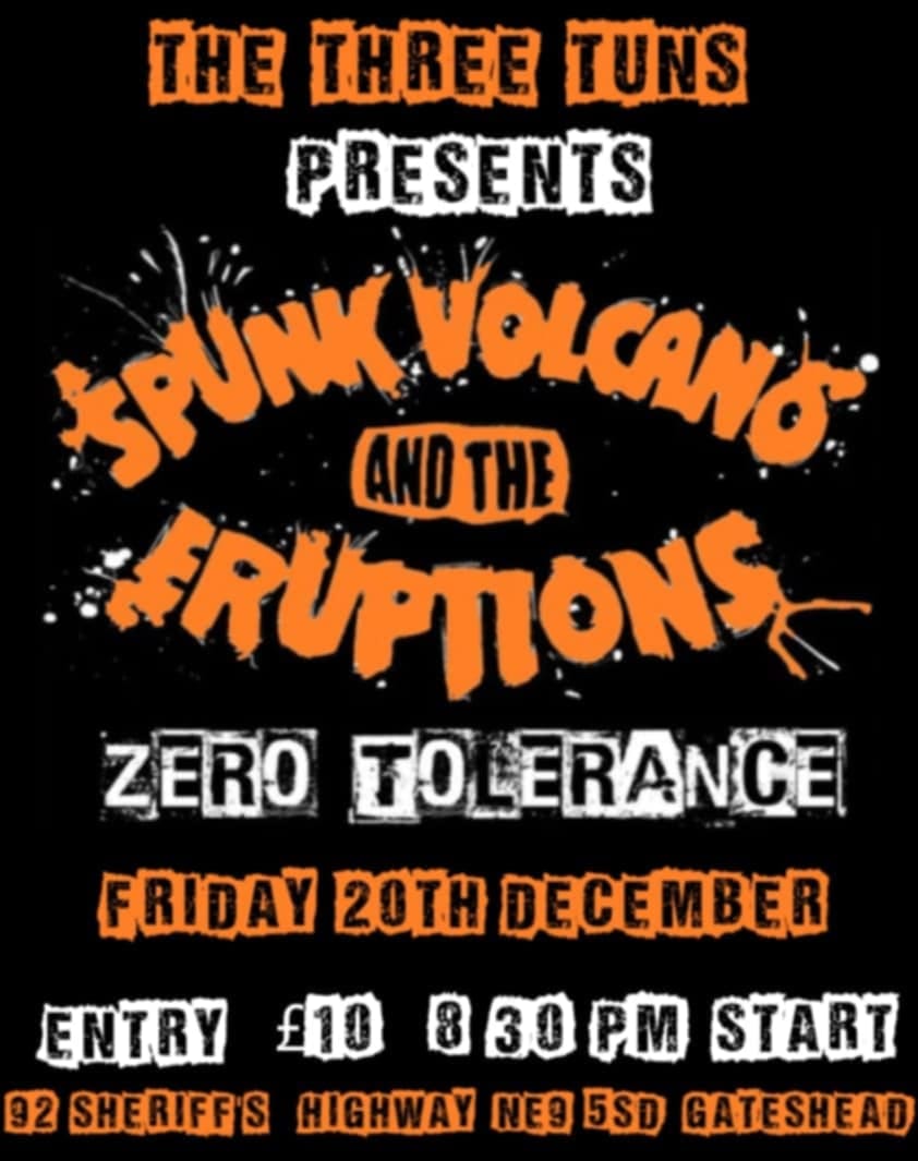 Tickets now available at The Three Tuns Gateshead £10,
or online, PayPal valkitto@aol.co.uk  £10.50.(when bought online you will be given your individual ticket numbers.. and your name and  tickets will be at the door of the venue on the night of the gig).