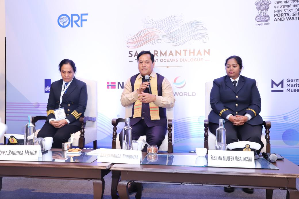sarbanandsonwal's tweet photo. Had a delightful interactive session with some bright Youth Delegates at Sagarmanthan - The Great Oceans Dialogue. As we spoke on the strides in the maritime sector, it was heartening and inspiring to know that sustainability and Aatmanirbharta in the shipping sector are primary areas of youth concern. 

This aligns with Hon'ble PM Shri @narendramodi Ji's vision and our efforts at @shipmin_india to propel the #ViksitBharat journey. I extend my best wishes to them for their future endeavours.

#Sagarmanthan2024