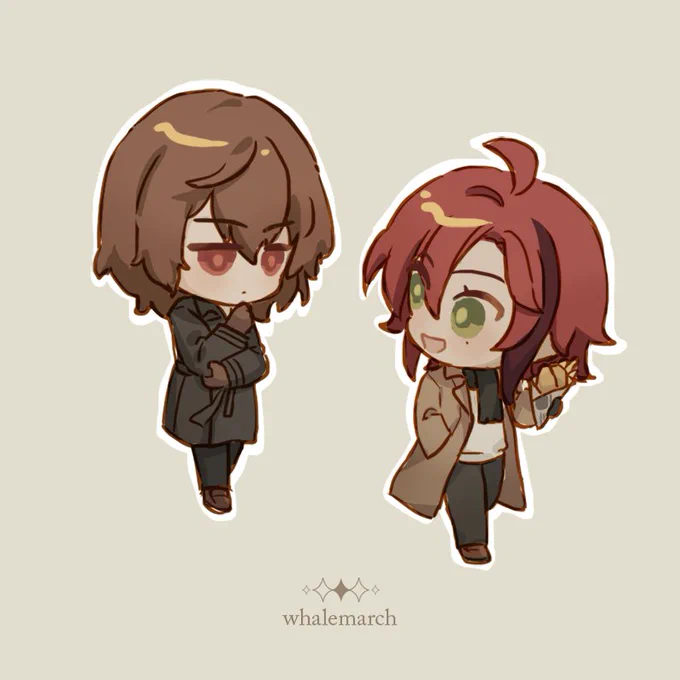 rushed this to get it out of my system. my favorite detectives  #akechi #heizou 