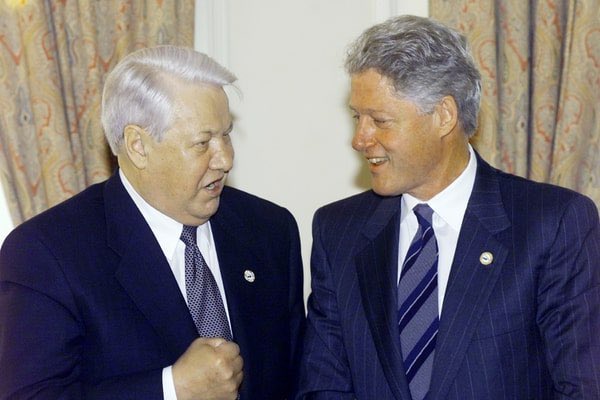 President Clinton flies to Istanbul and meets with Russian President Boris Yeltsin. 

They have a strange conversation in which Yeltsin asks Clinton to “give Europe to Russia.”

“I don’t think the Europeans would like this very much,” says Clinton.

“Not all,” replies Yeltsin.