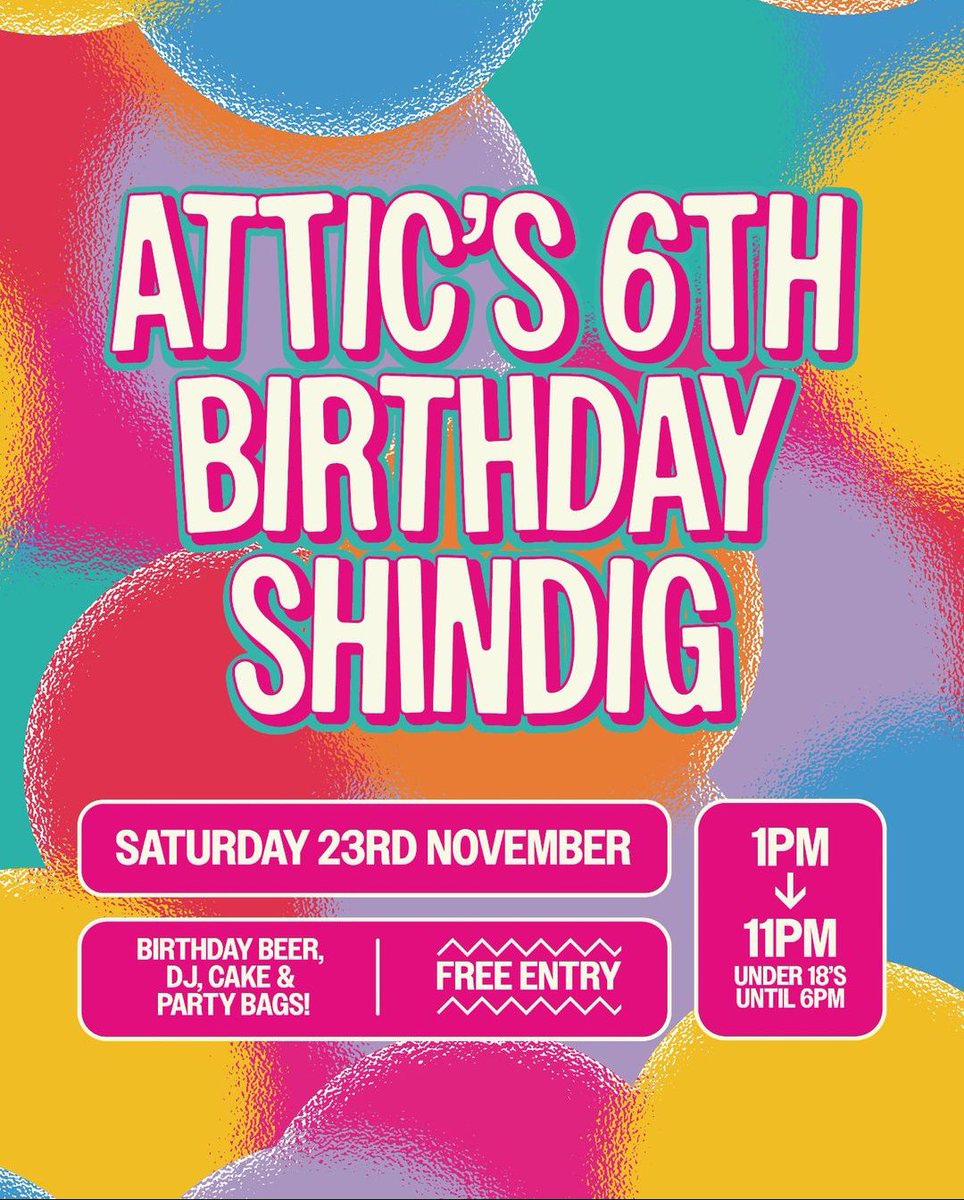 South Birmingham Curry Club (@sbcurryclub) on Twitter photo THIS WEEKEND we're heading down to Stirchly to the amazing <a href="/atticbrewco/">Attic Brew Co.</a>
On Saturday it's their 6th B'day Bash so it'lll be a special day of great beers and bangin' Streetfood along with Birthday cake and party bags!
Friday 5 til late
Saturday 12 til late
See you there! 🥳 THIS WEEKEND we're heading down to Stirchly to the amazing <a href="/atticbrewco/">Attic Brew Co.</a>
On Saturday it's their 6th B'day Bash so it'lll be a special day of great beers and bangin' Streetfood along with Birthday cake and party bags!
Friday 5 til late
Saturday 12 til late
See you there! 🥳