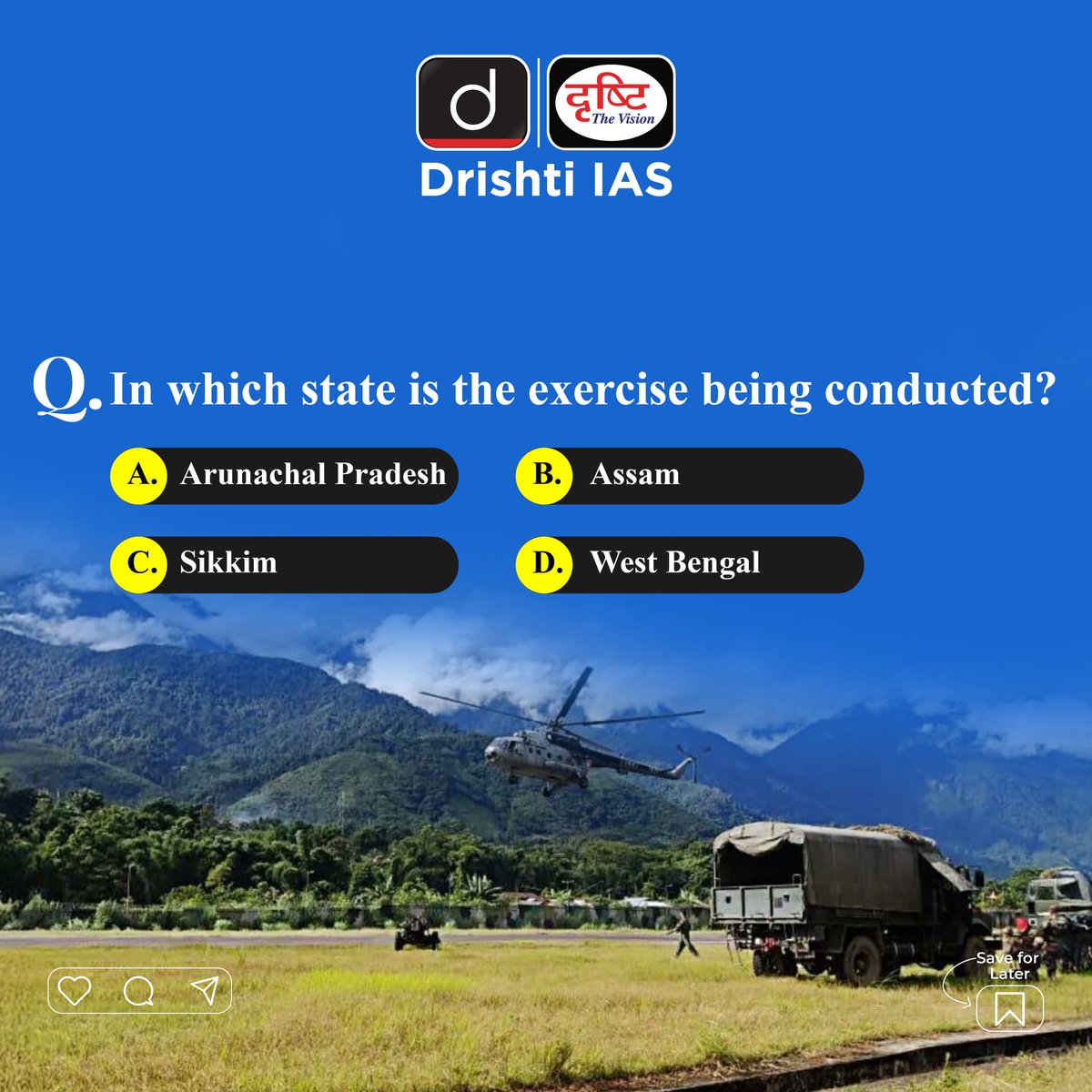 drishtiiaseng's tweet photo. Read about Poorvi Prahar!
#DrishtiDailyBrief #PoorviPrahar #Army #Navy #AirForce #Exercise #ArunachalPradesh #Assam #Sikkim #WestBengal #Surveillance #Reconnaissance #Mobilisation #Deployment #UPSC #IAS #DrishtiIAS #DrishtiIASEnglish https://t.co/9zizM4GLPf