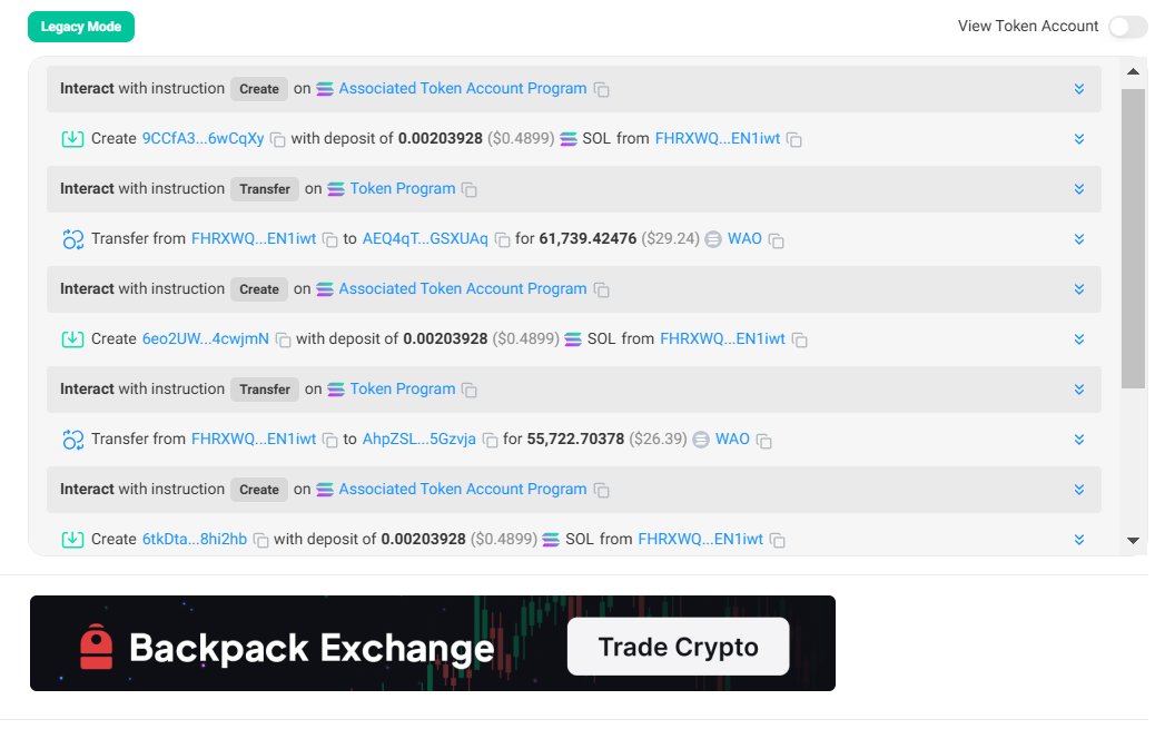 sol_wao's tweet photo. 🚨 Airdrop incoming 🚨
We're ongoing to airdrop $WAO token to @MadLads holder who stake their ML in @Backpack wallets. https://t.co/horZBCUjT8