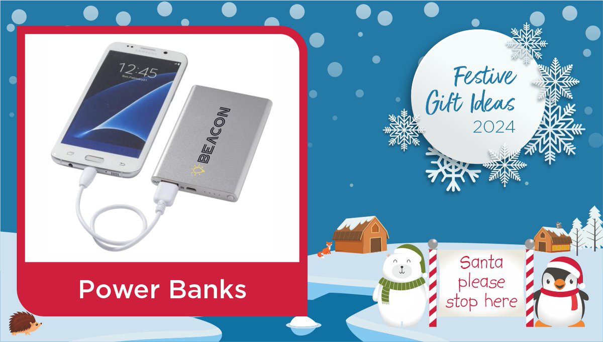 Power banks make an excellent gift. They are extremely useful - the recipient will have a constant reminder of your brand close to hand. Can be personalised with your branding– check out the link below, or follow the link in our Bio. 🎄
tinyurl.com/4s5s2bja